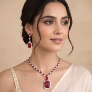 Rosy-Pink-AD-Jewellery-Set